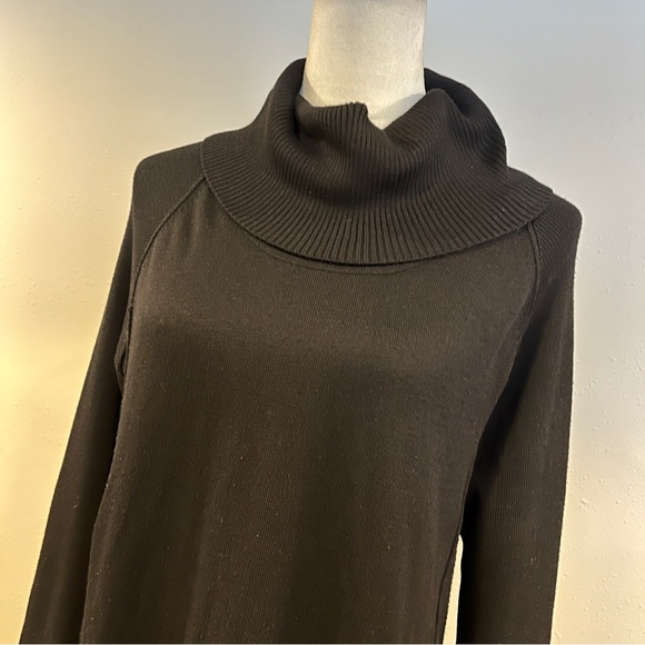 Worthington long sleeves Black Turtleneck Sweater Dress size small - Picture 2 of 12